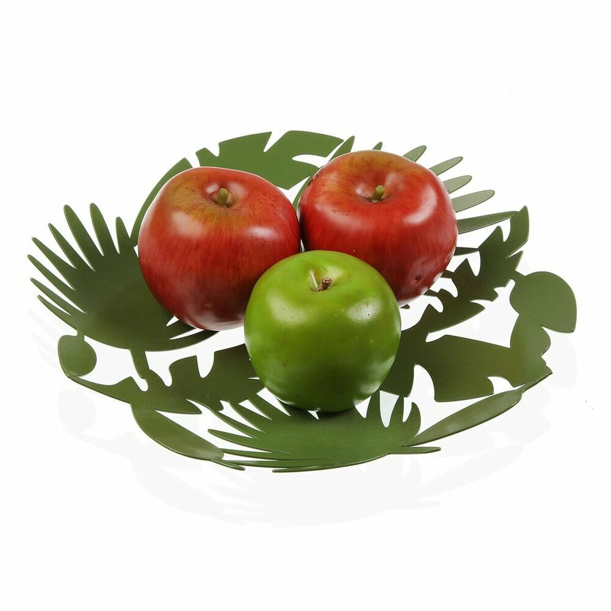 Fruit Bowl Versa Roxanne Green Metal Steel (29 x 4,5 x 29 cm)