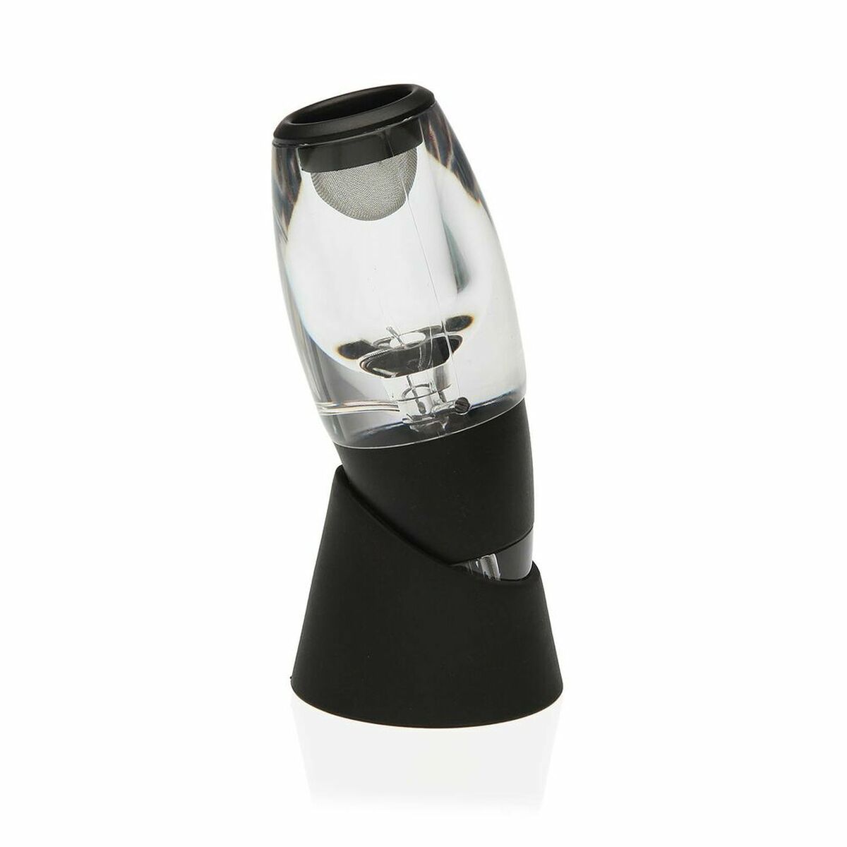 Wine Aerator Versa Black Transparent Plastic