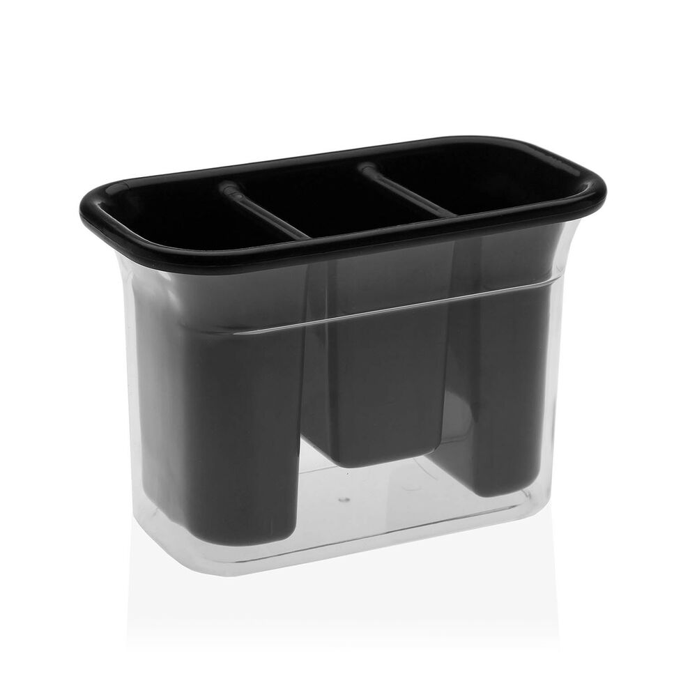 Cutlery Drainer Versa Black polystyrene polypropylene (14 x 10 x 20 cm)