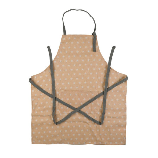 Apron Versa stars Beige Polyester Cotton Nylon (80 x 70 cm)