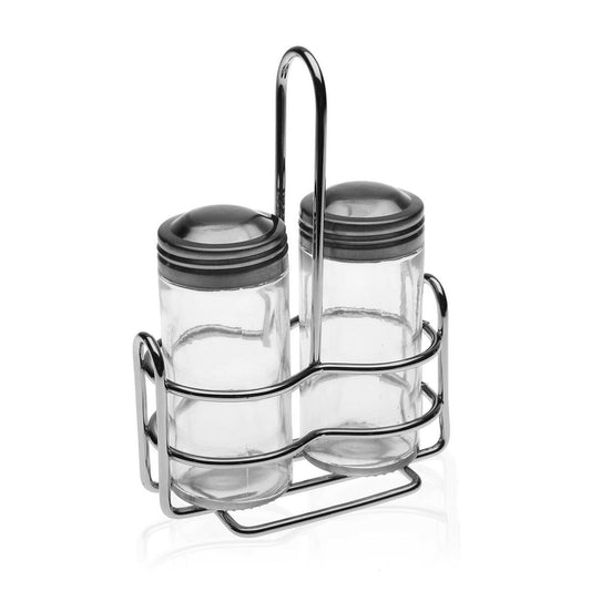 Condiment Set Versa 40 ml Crystal Steel 175 ml