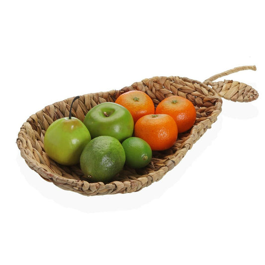 Multi-purpose basket Versa Pear Water hyacinth 27 x 7,5 x 37 cm