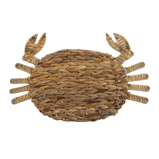 Table Mat Versa Crab Water hyacinth 26 x 1 x 32 cm