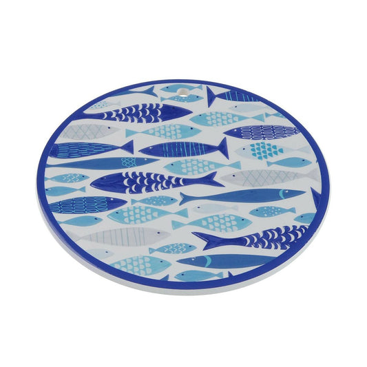 Table Mat Versa Fish Cork Ceramic 20 x 20 cm