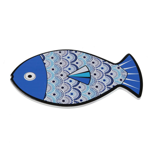 Table Mat Versa Fish Cork Ceramic 25 x 15 cm