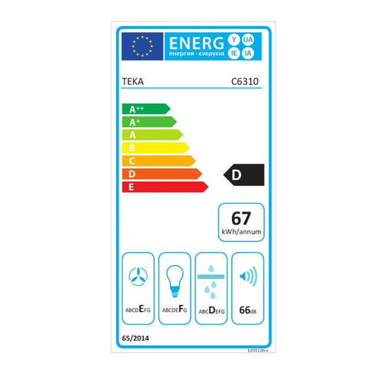 Conventional Hood Teka C6310 White