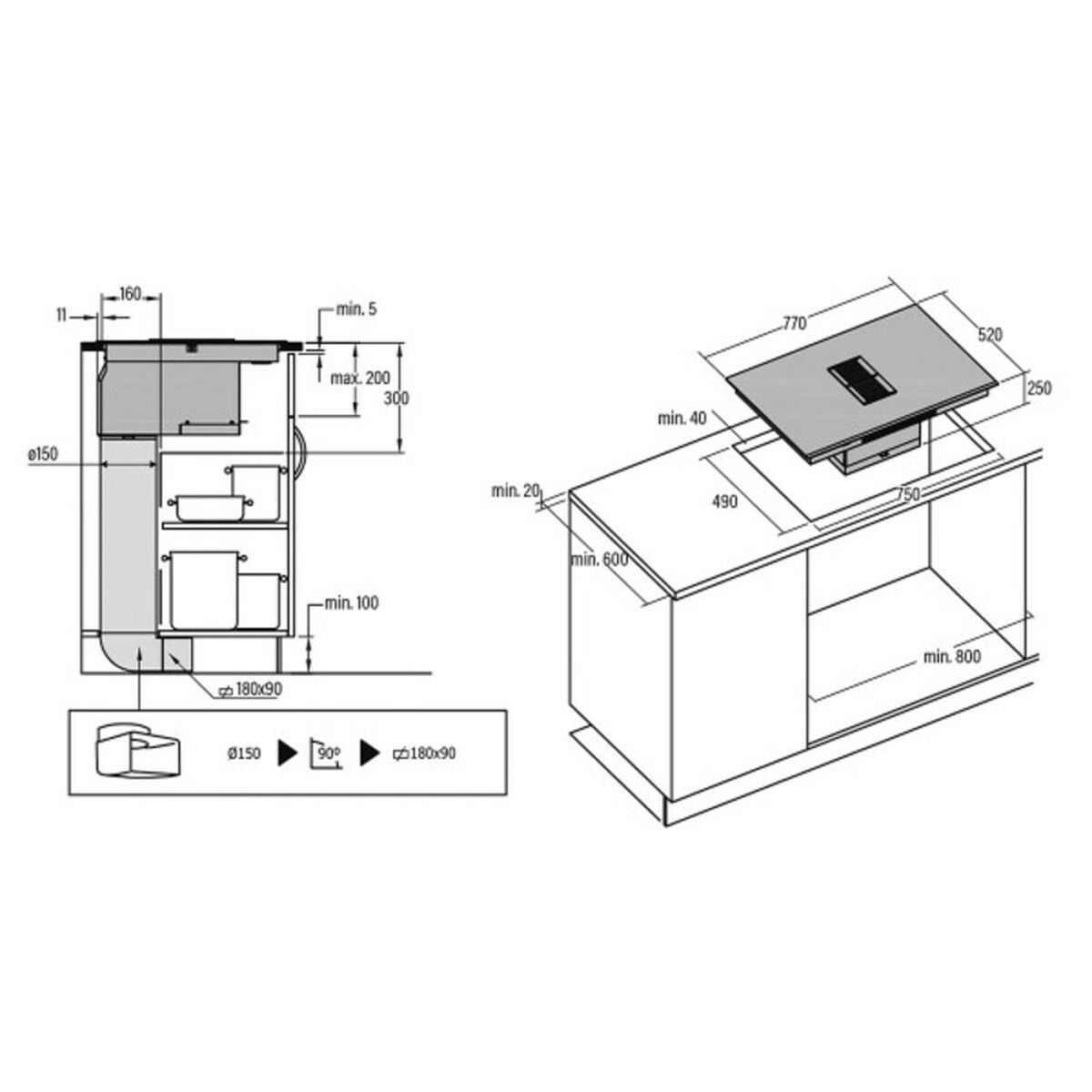 Induction Hot Plate Cata AS750 77 cm (4 Cooking Areas)