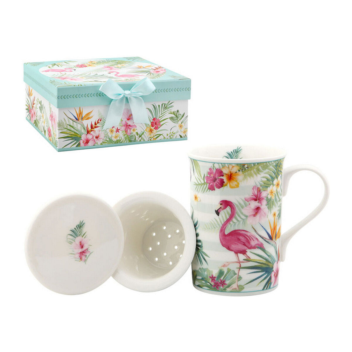 Cup with Tea Filter 116137 Pink