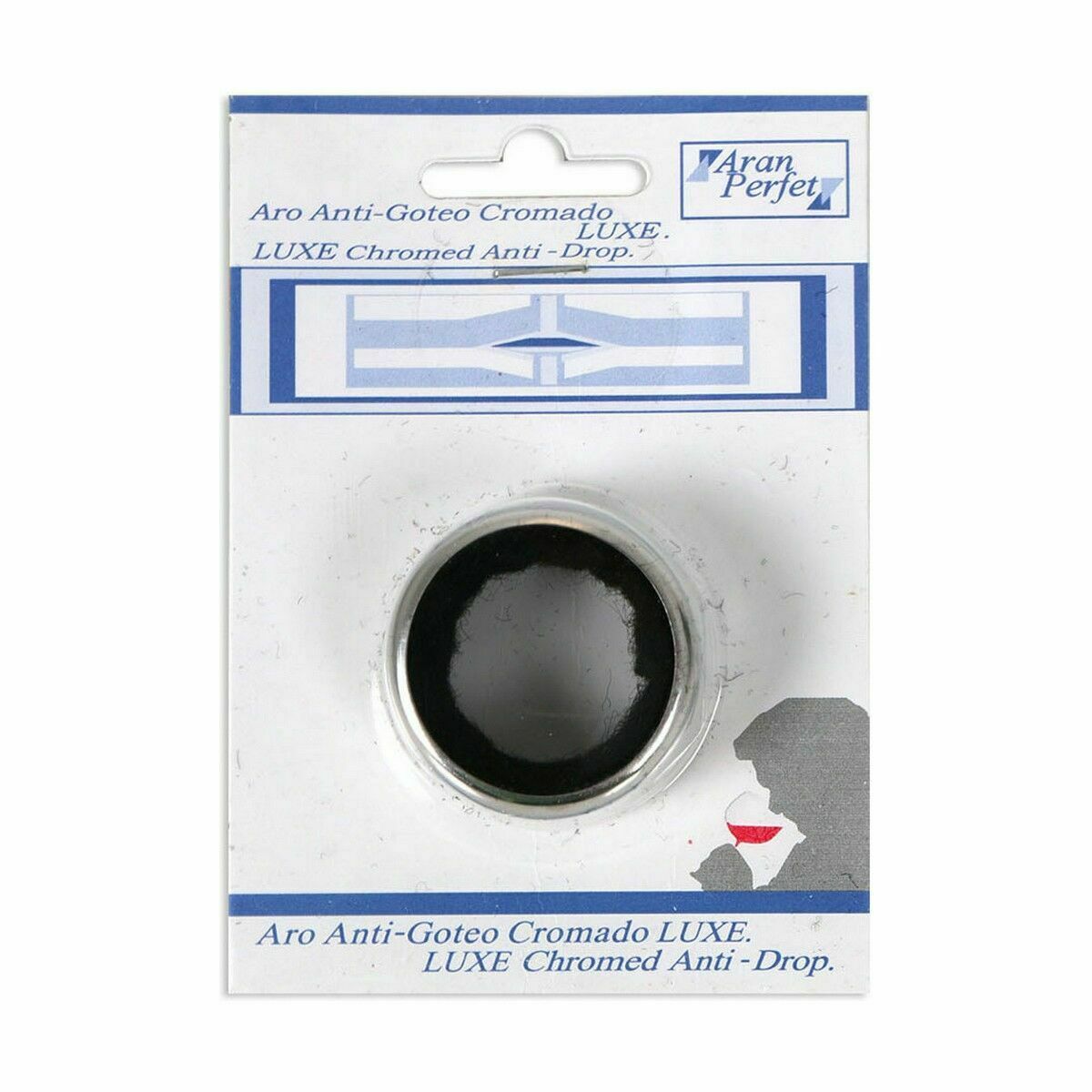 Drip ring LUXE Chromed 4 cm (24 Units)