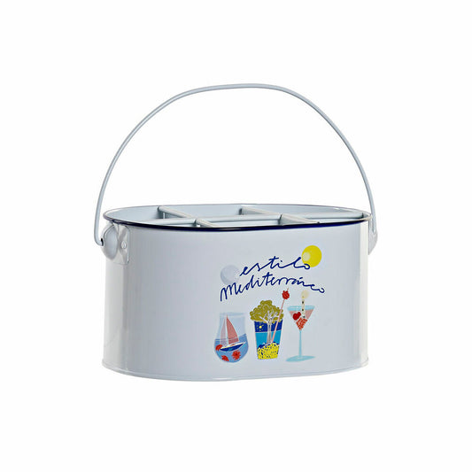 Bucket DKD Home Decor 8424001736744 Metal 24,5 x 17 x 13 cm