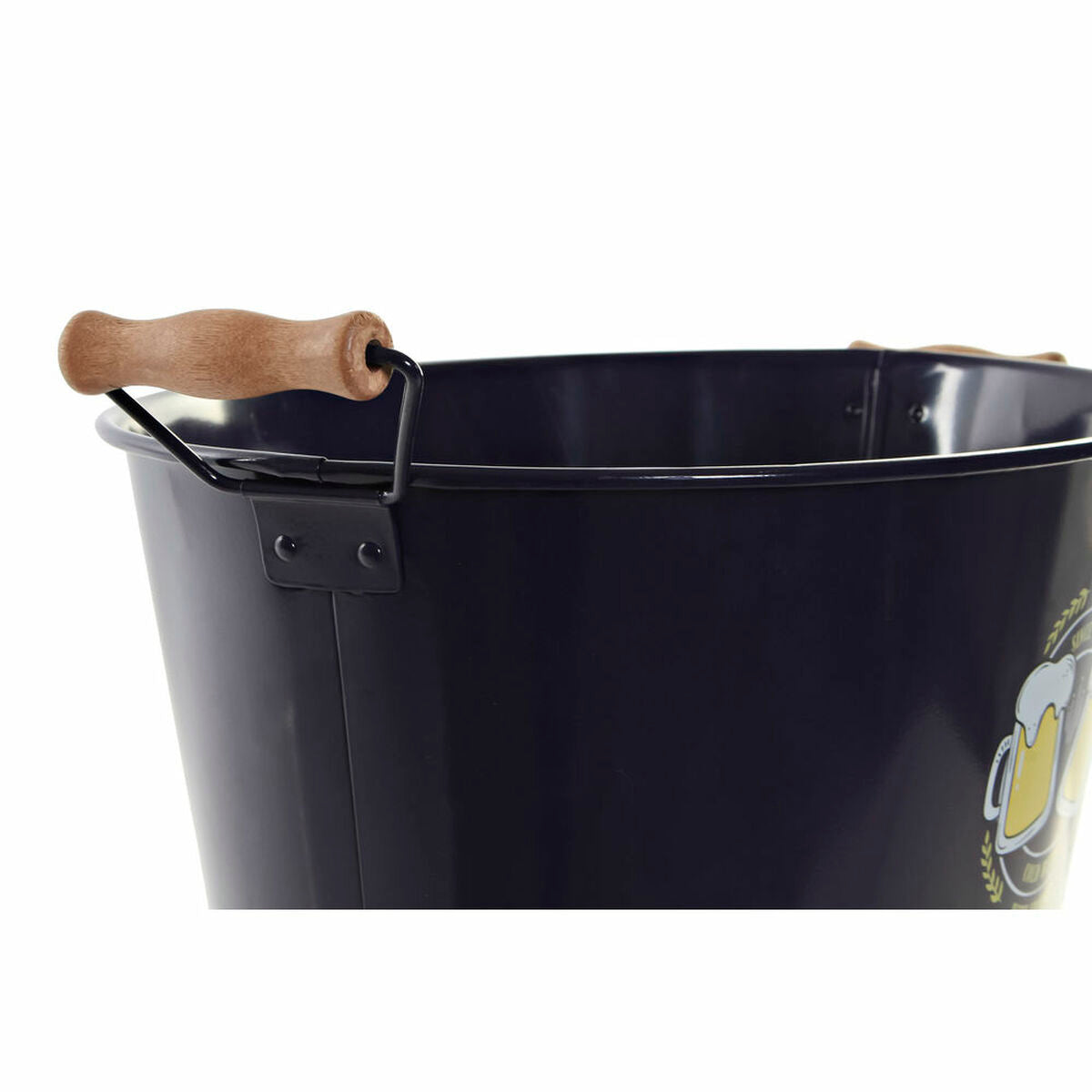 Bucket DKD Home Decor 8424001801732 Wood Metal 51 x 30 x 18,5 cm