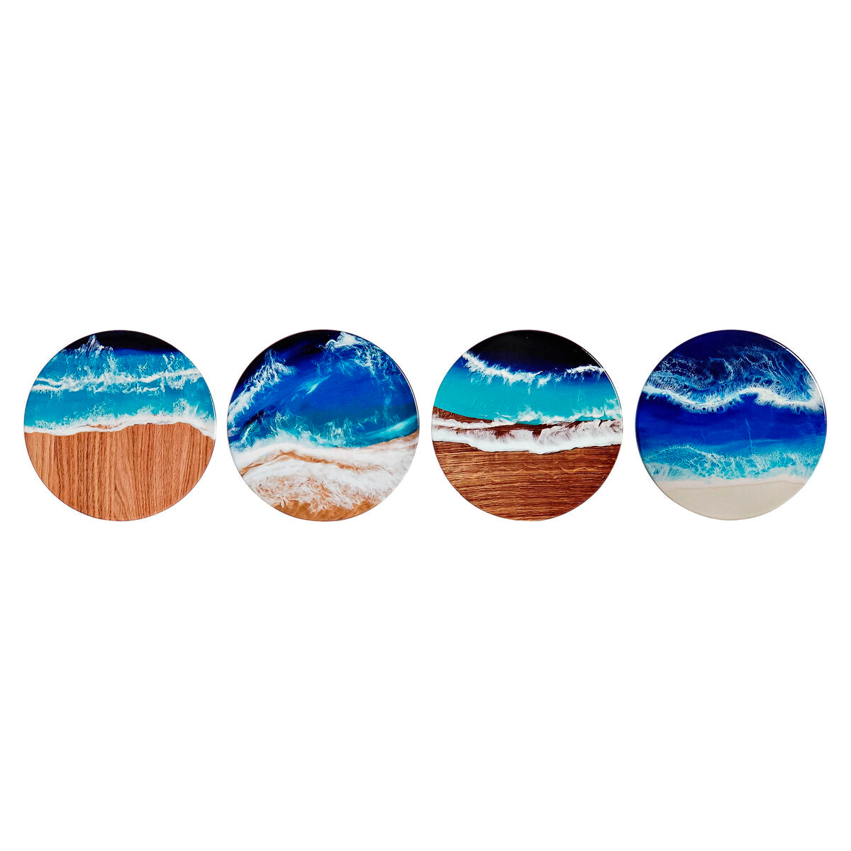 Coasters DKD Home Decor Dolomite Beach Cork Mediterranean (4 pcs)