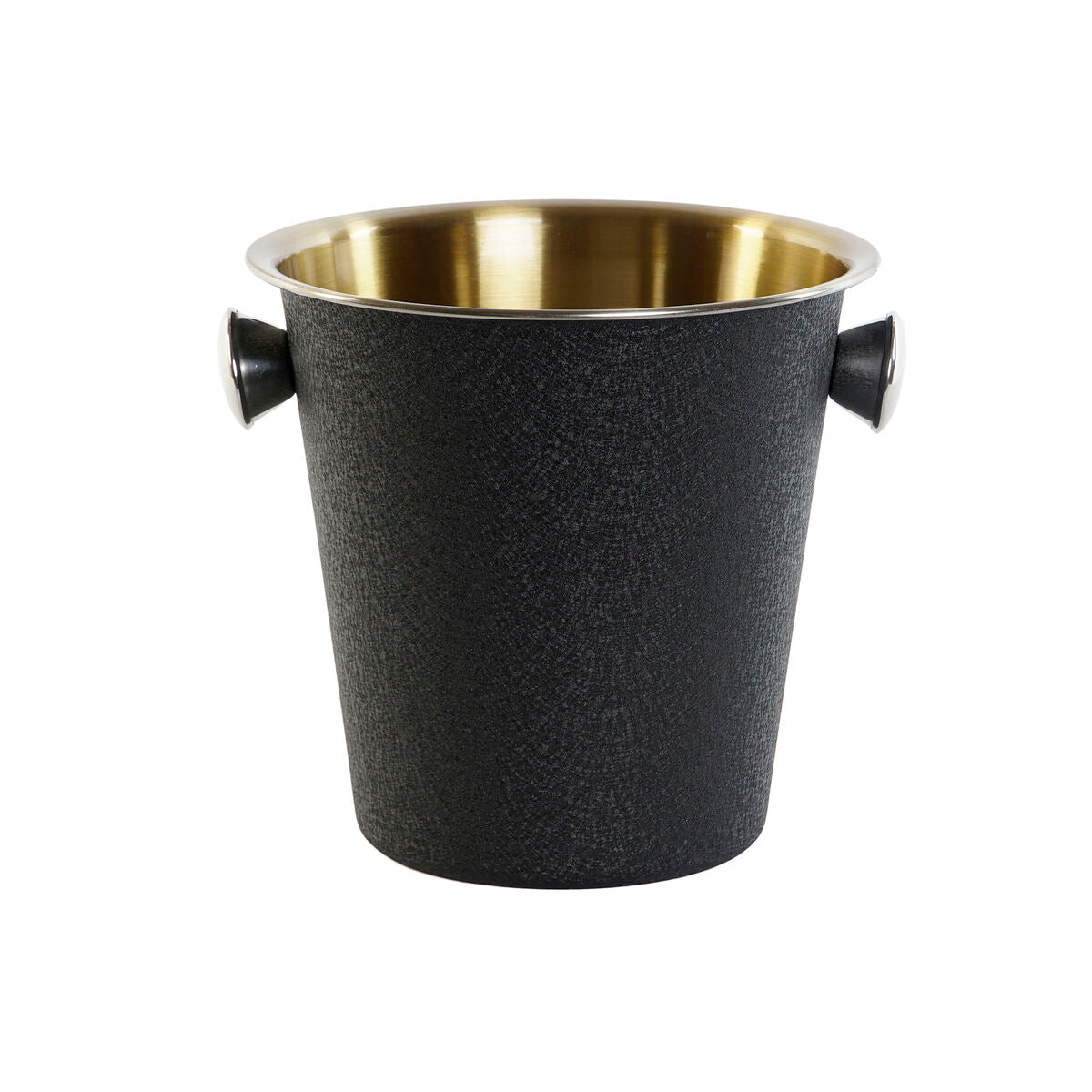 Champagne Cooler DKD Home Decor Black Golden Stainless steel 24 x 24 x 22 cm