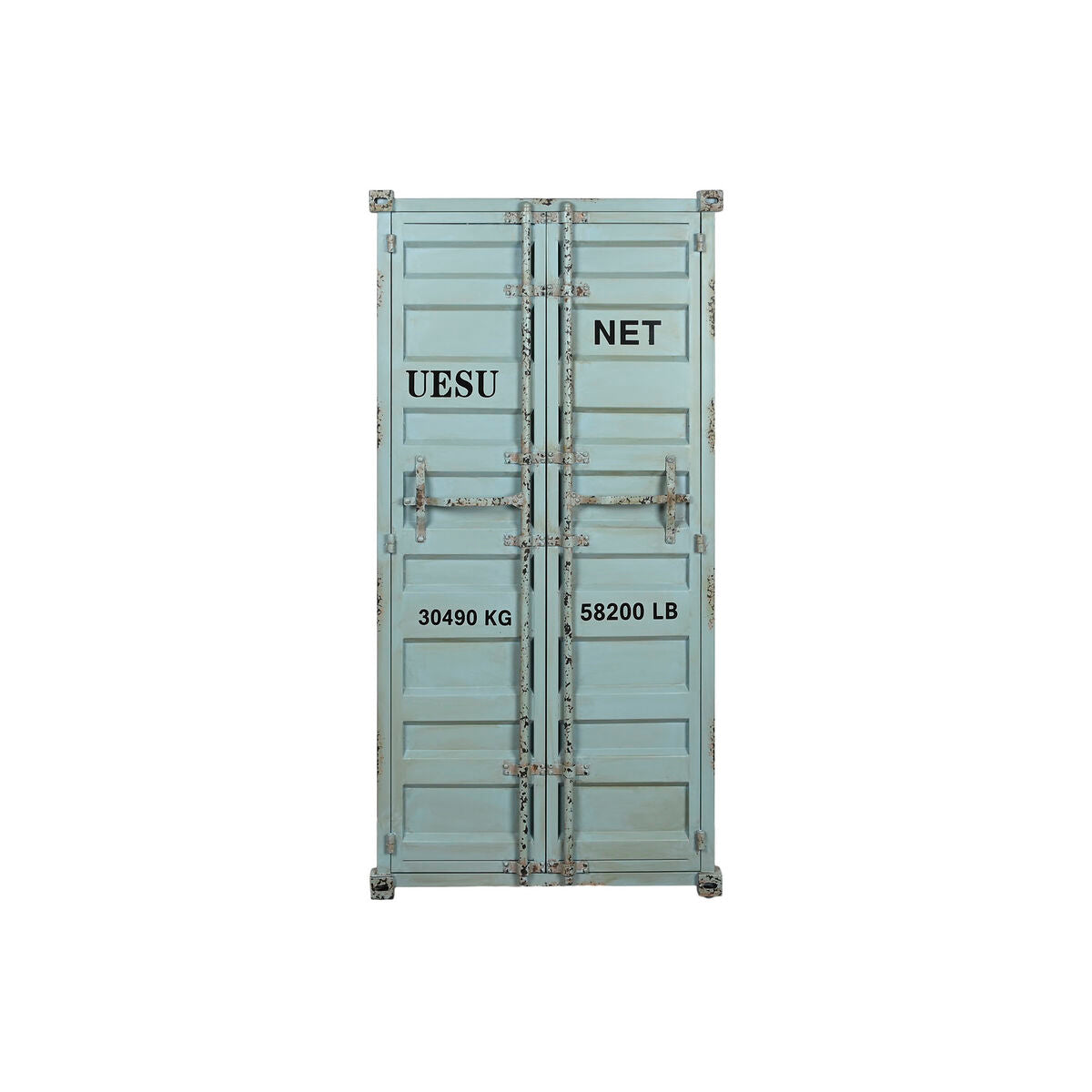 Bottle rack Home ESPRIT Turquoise Metal MDF Wood 76,5 x 39,5 x 157,5 cm