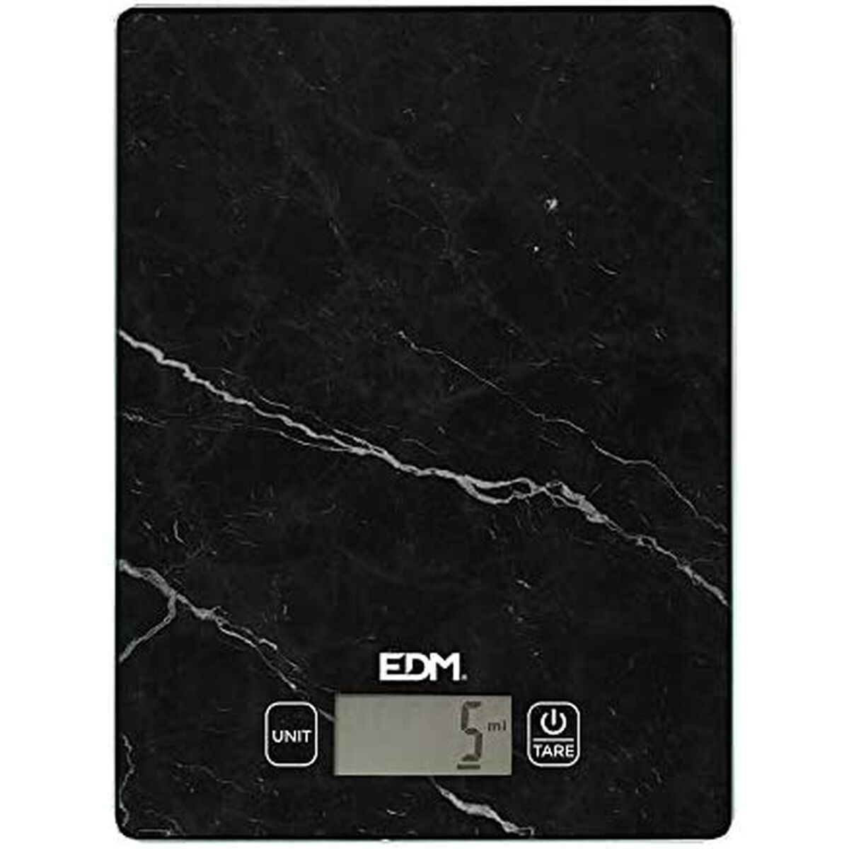 kitchen scale EDM Black 5 kg (14 x 19.5 cm)