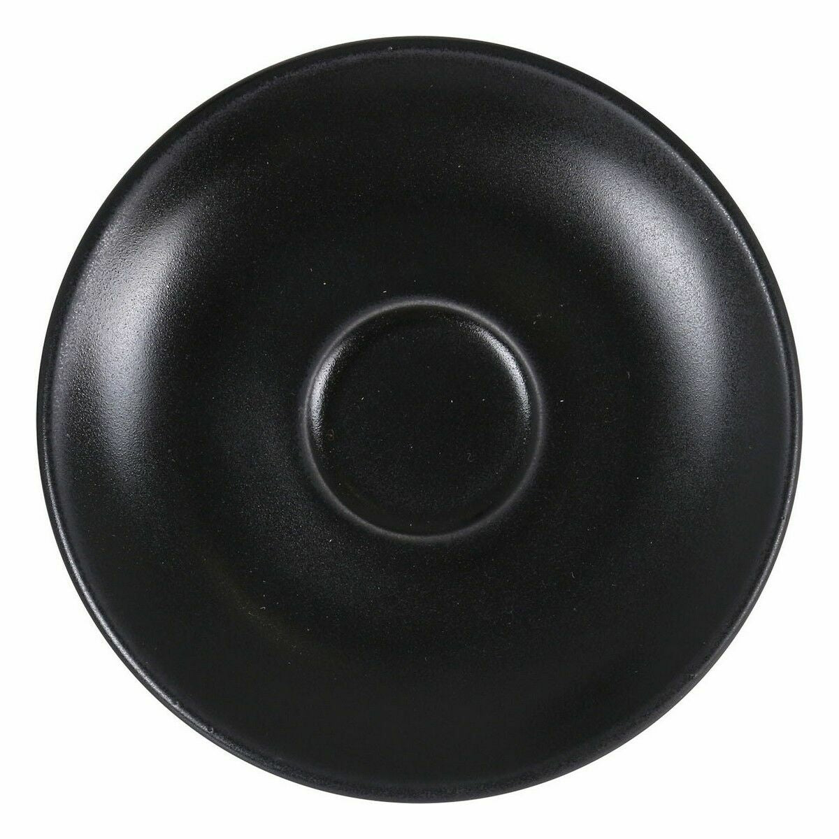 Plate Viejo Valle Zenci Porcelain Black Coffee 12 cm (6 Units)