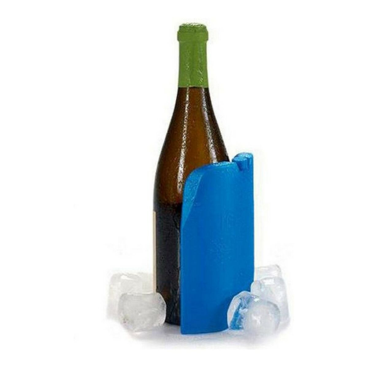 Bottle Cooler 300 ml Blue Plastic 4,5 x 17 x 12 cm