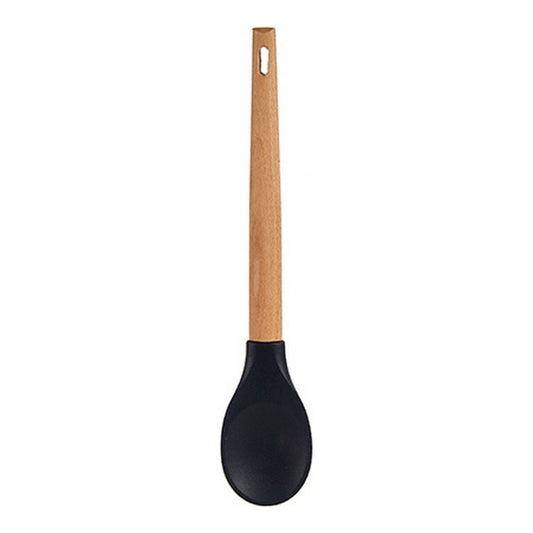 Spoon Black Brown 6 x 1,8 x 30,5 cm beech wood Silicone (6 x 1,8 x 30,5 cm)