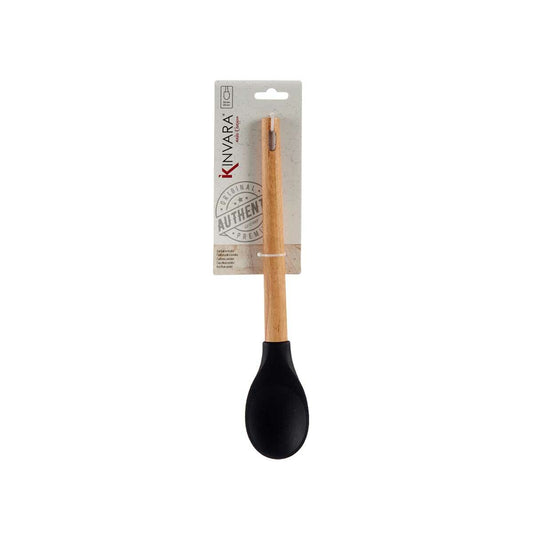 Spoon Black Brown 6 x 1,8 x 30,5 cm beech wood Silicone (6 x 1,8 x 30,5 cm)