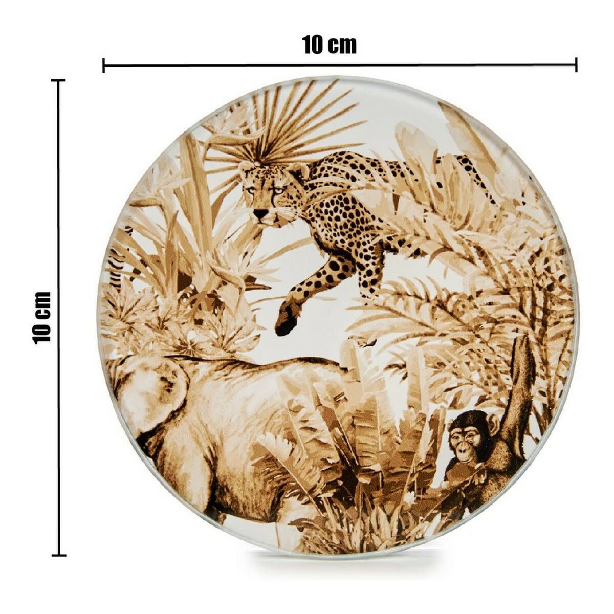 Coasters Crystal (4 uds) (Ø 10 cm)