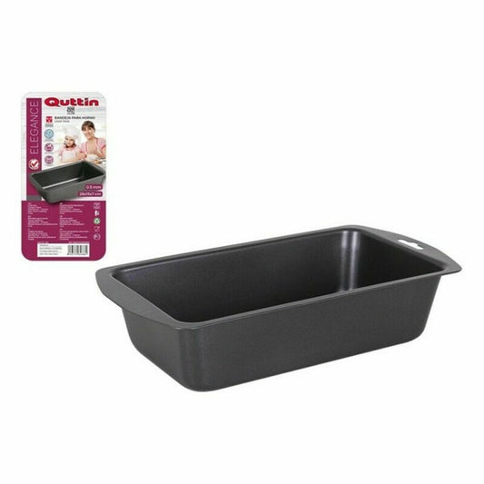 Baking tray Quttin Rectangular 28 x 15 cm 0,5 mm (12 Units)