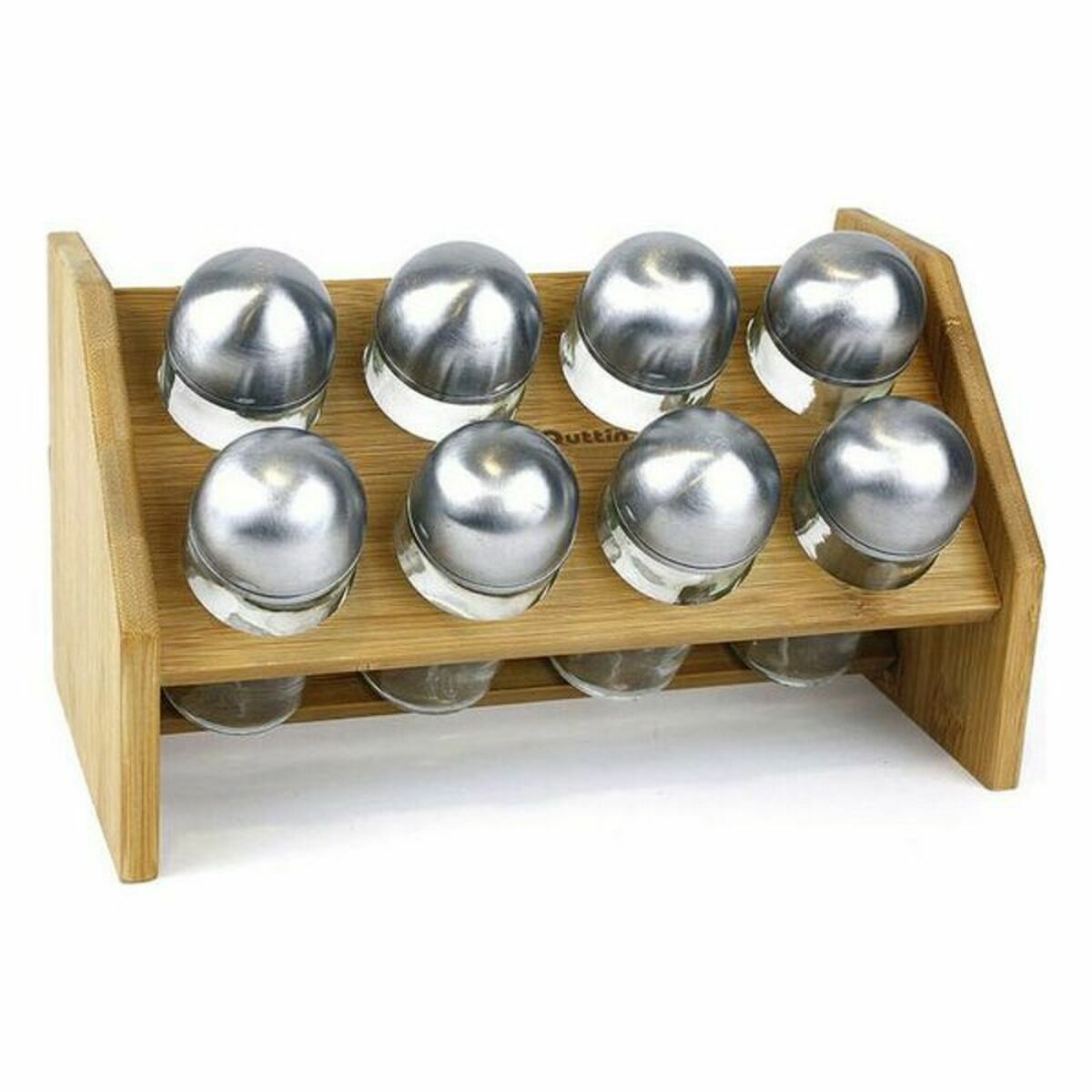 Bamboo Spice Rack Quttin 62332 (8 pcs) (25 x 14,5 x 14,5 cm) (4 Units)