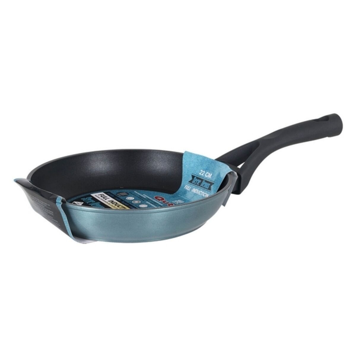 Non-stick frying pan Quttin Grey Toughened aluminium