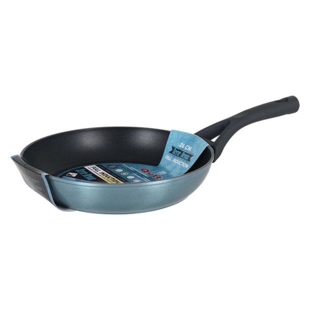 Non-stick frying pan Quttin Grey Toughened aluminium