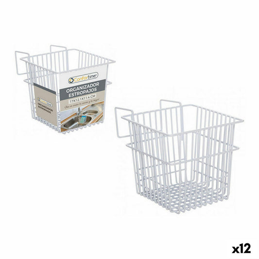 Multi-purpose basket Confortime 104664 Drainer 17 x 12,1 x 13,5 cm (12 Units)