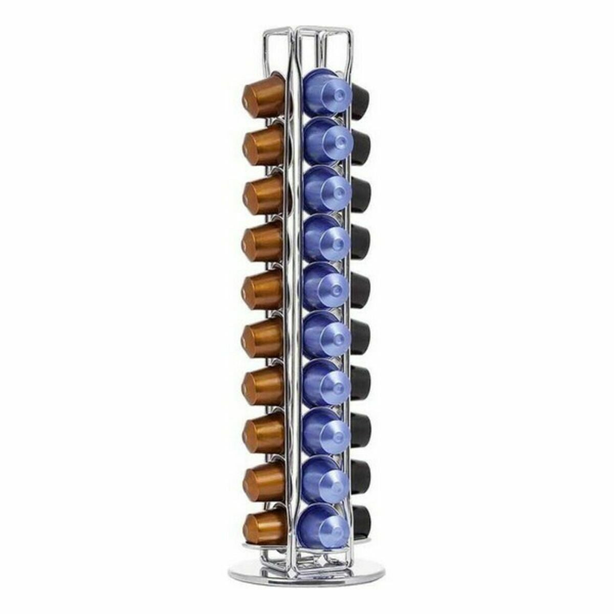 Stand for 40 Coffee Capsules Quttin 107235 Rotating 11,5 x 37 cm (6 Units)