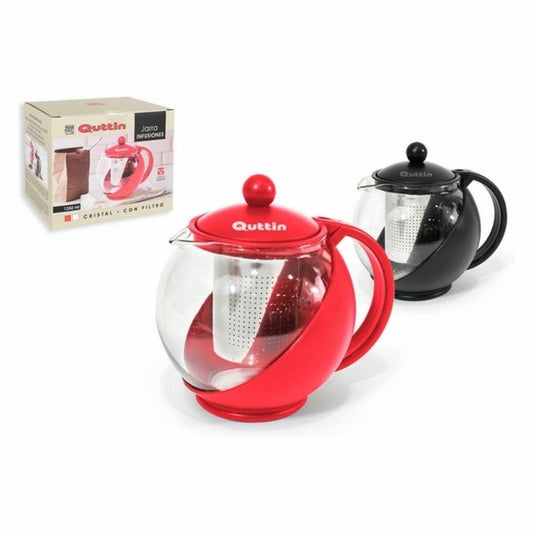 Teapot Quttin Crystal 1,25 L (12 Units) (1250 ml)