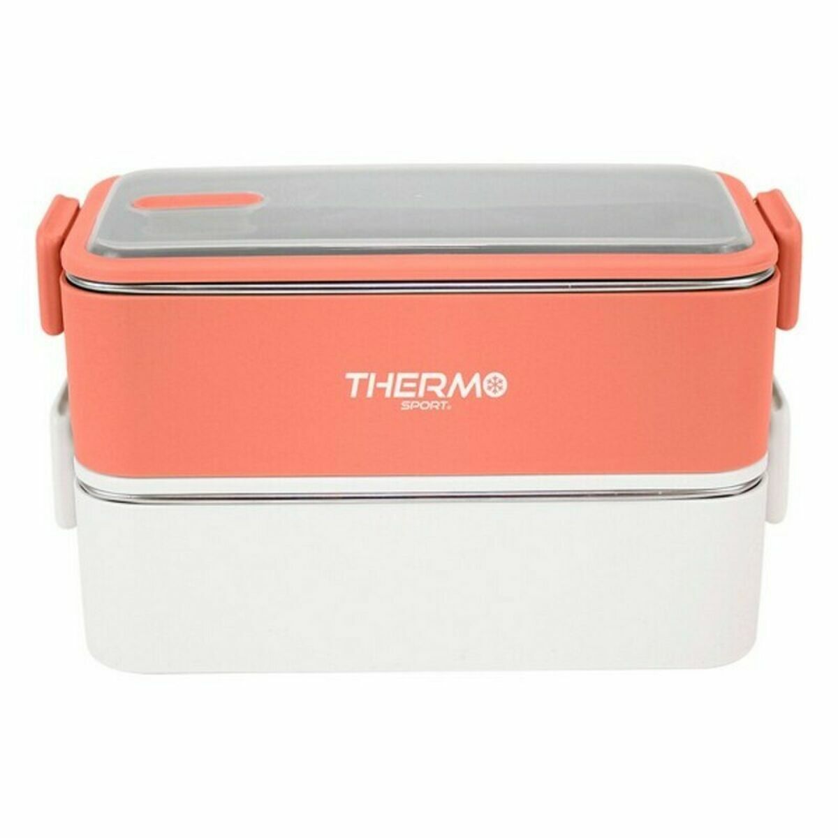 Lunch box ThermoSport Thermal Rectangular 20 x 9 x 12 cm (6 Units) (2 x 550 ml)