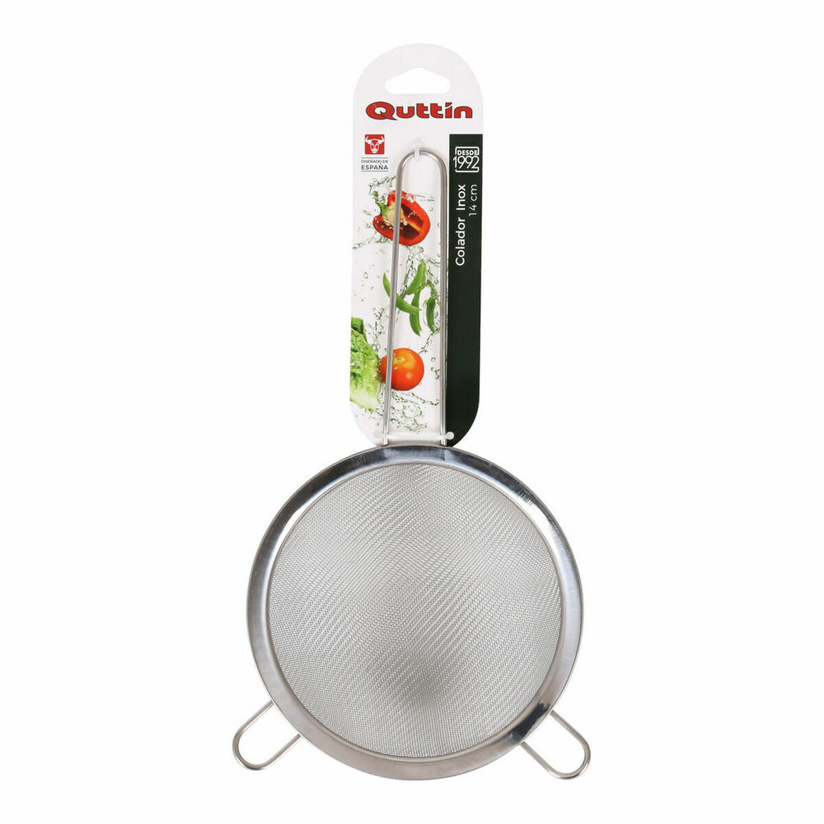 Stainless Steel Colander Quttin Stainless steel (24 Units) (Ø 14 cm)