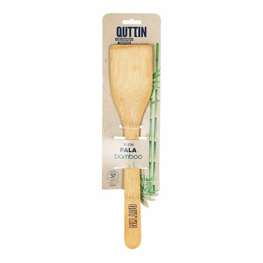 Kitchen Spatula Quttin Brown Straight Bamboo 30 x 6,2 x 0,8 cm (36 Units)