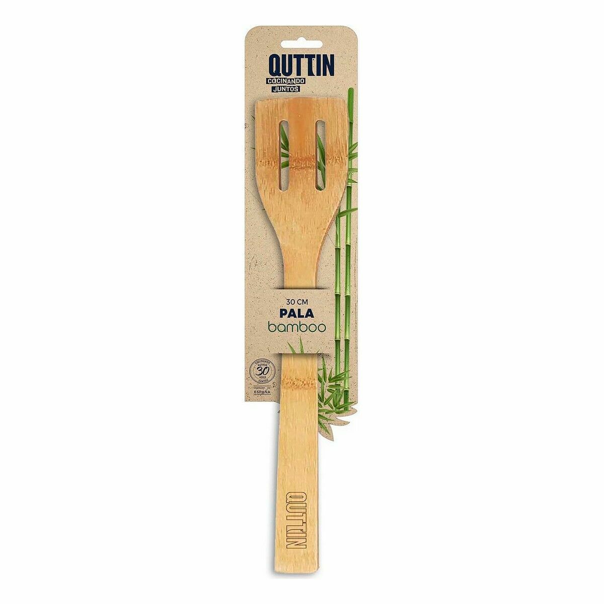 Kitchen Spatula Quttin Bamboo 30 x 6,2 x 0,8 cm (36 Units)