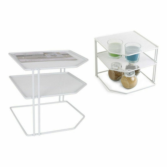 Shelve Confortime Organiser White Metal 23 x 23 x 20 cm (8 Units)