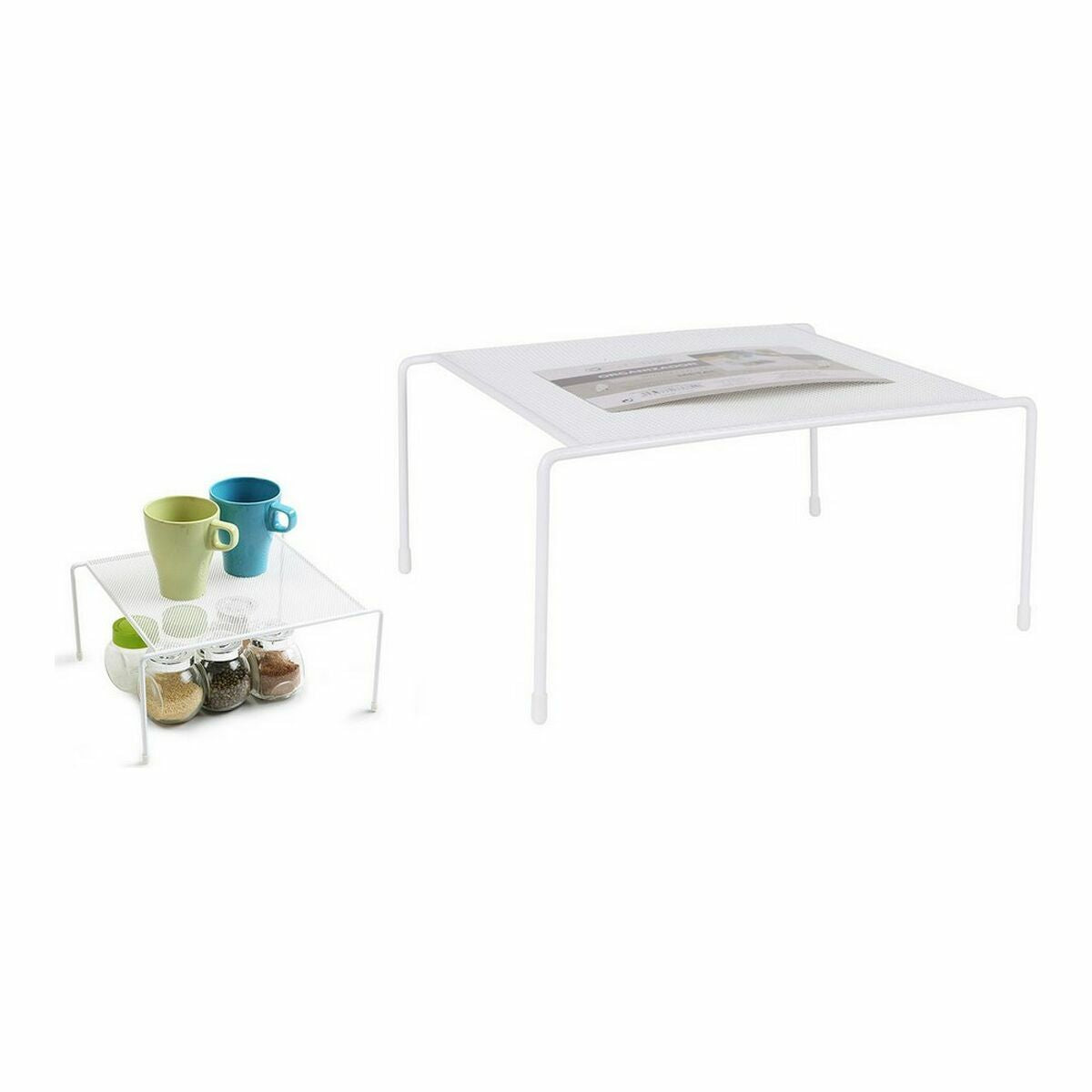 Shelve Confortime Organiser Metal White 30 x 26 x 13,5 cm (6 Units)