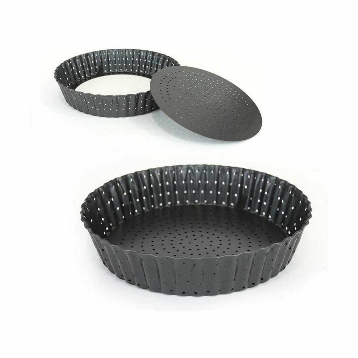 Cake Mould Quttin Drilled Detachable 20 x 5 cm (12 Units)