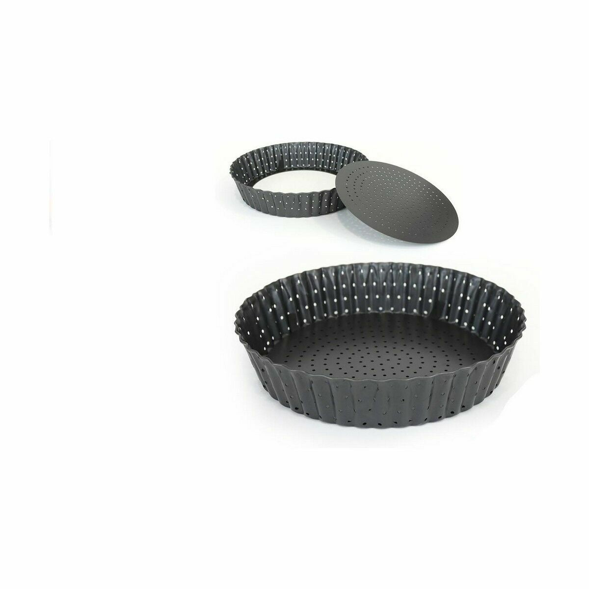 Cake Mould Quttin Drilled Detachable 28 x 5 cm (12 Units)