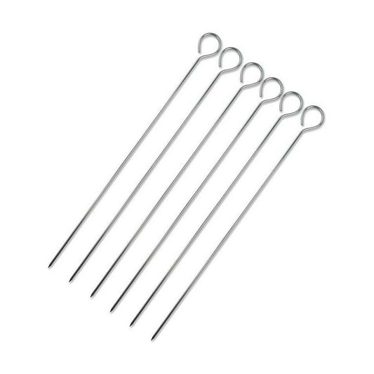 Barbecue Skewer Set Wooow Metal 6 Pieces 30 cm (36 Units)