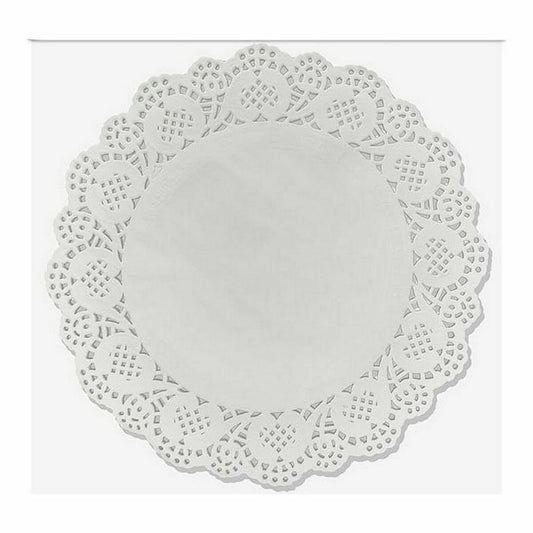 Cake stand Wooow White Paper 24 Pieces 24 cm (36 Units)