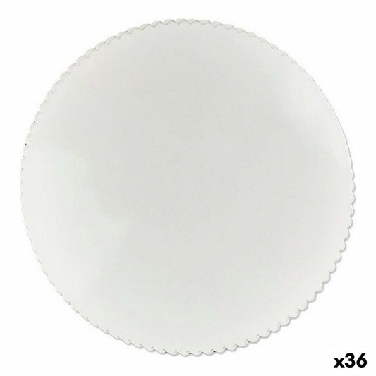 Cake stand White Paper Set 6 Pieces 28 cm (36 Units)