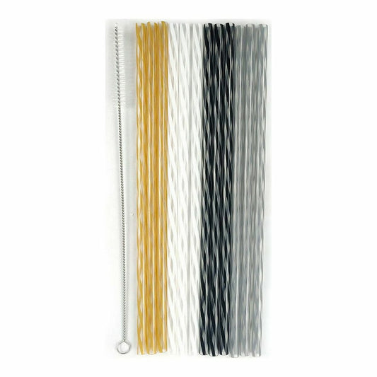 Reusable Straws Plastic 36 Units 25 cm