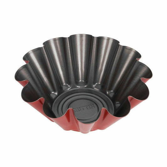 Flan Mould Quttin Cherry Carbon steel 24 x 24 x 9 cm (12 Units)