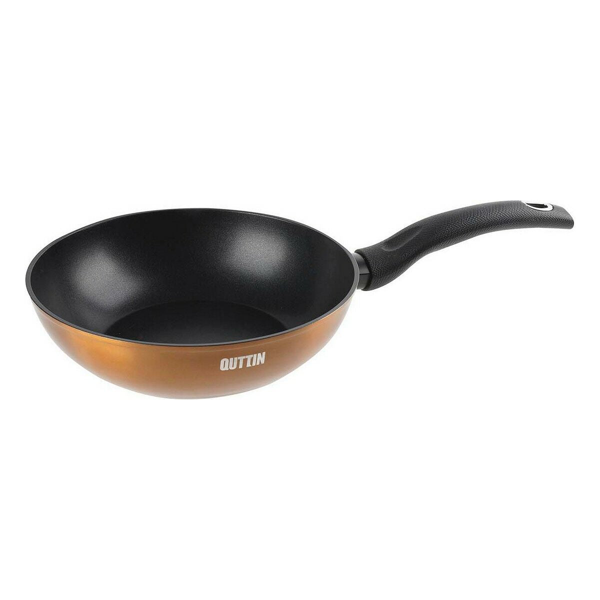 Wok Pan Quttin Foodie Copper 28,5 x 8 x 48 cm (6 Units)