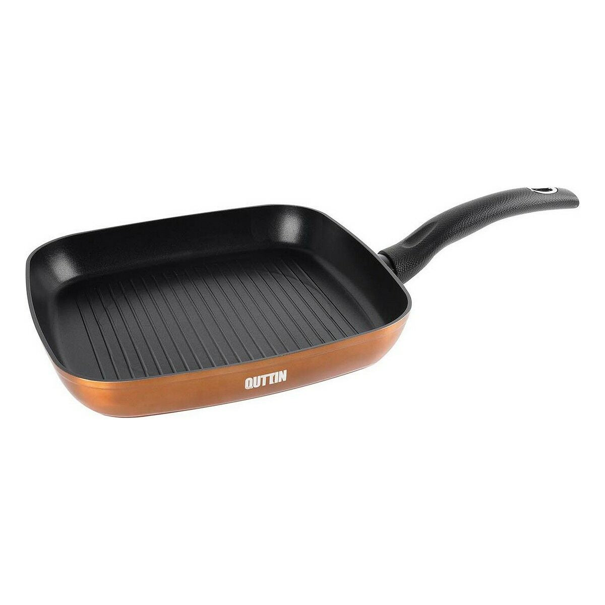 Grill pan Quttin Foodie Copper 28,5 x 48 cm (6 Units)