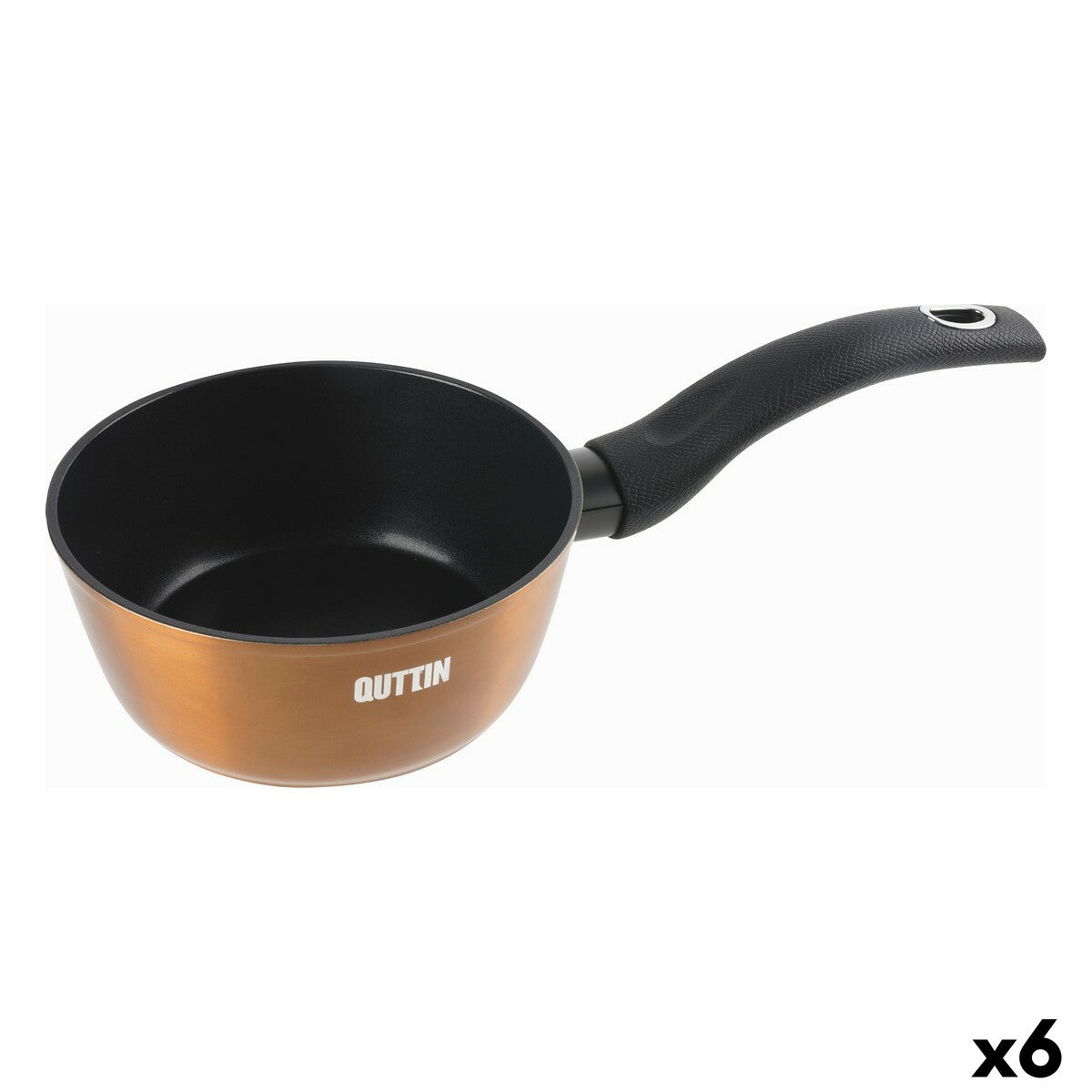 Saucepan Quttin Foodie Copper 16,8 x 6,8 x 34 cm (6 Units)