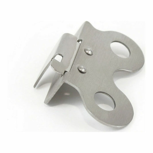 Tin opener Steel Silver 7,3 x 4,6 cm 1,5 mm (12 Units)