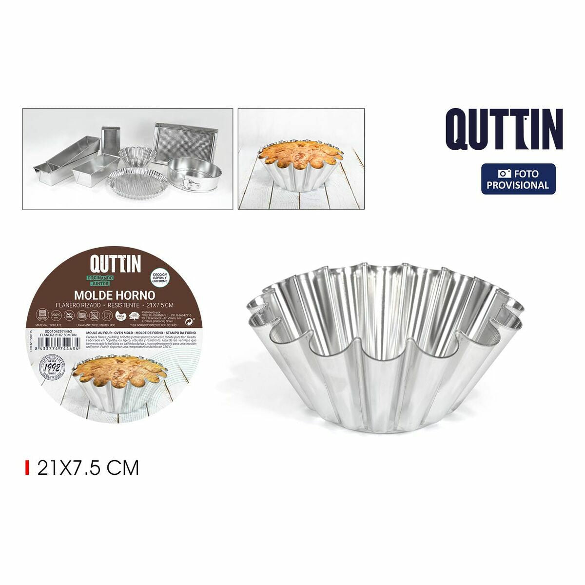 Flan Mould Quttin 18 Units