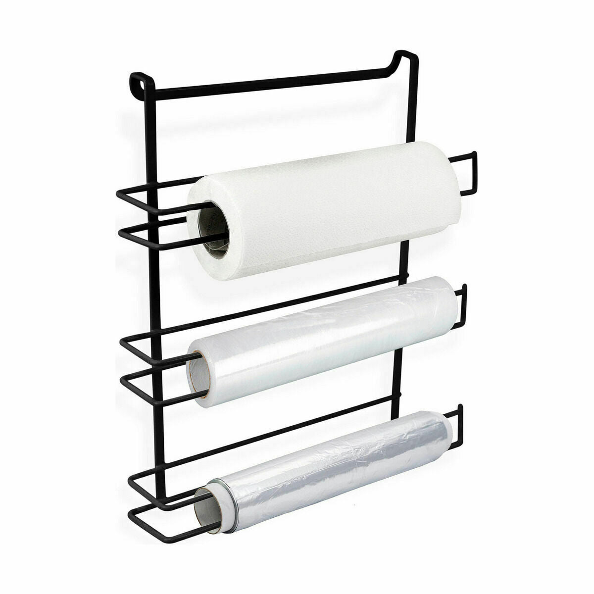 Kitchen Paper Holder Confortime Black 38 x 35 x 9 cm (8 Units)